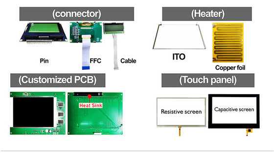 LCM TFT OLED Özel Ekran Çözümleri Yansıma Önleyici Yansıma Önleyici