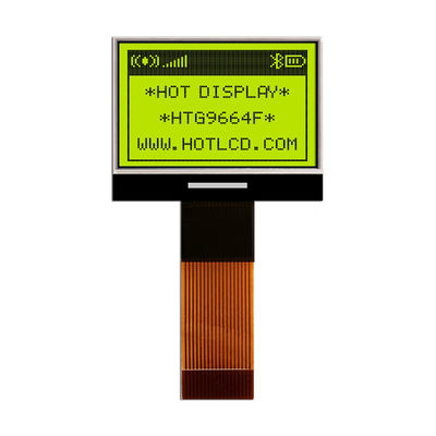 96X64 Grafik COG LCD ST7549 | BEYAZ Arkadan Aydınlatmalı FSTN + Ekran/HTG9664F