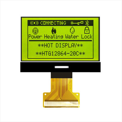 128X64 Grafik COG LCD Modülü ST7567 Beyaz Yan Aydınlatmalı HTG12864-20C