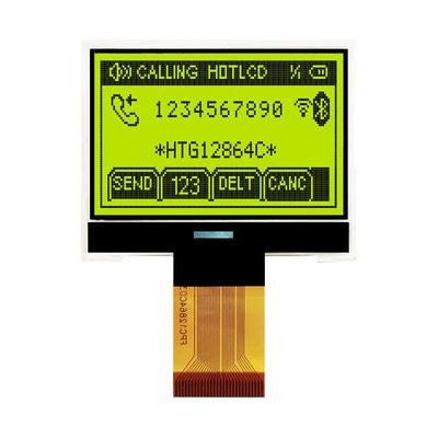 Beyaz Yan Aydınlatmalı 128X64 Grafik COG LCD Ekran FSTN Ekran HTG12864C