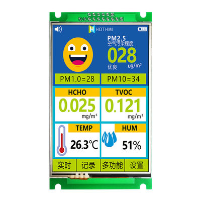 3,5 İnç 320X480 LCD Ekran UART RS232 Dirençli Dokunmatik 200cd/m2