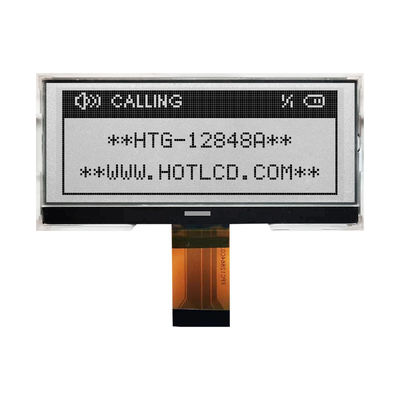 128X48 Grafik COG LCD | BEYAZ Arkadan Aydınlatmalı STN Gri Ekran/HTG12848A