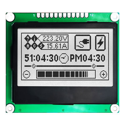 132X64 COG Grafik LCD Modülü, 6H Oclock Geniş Görüş Açısına Sahip