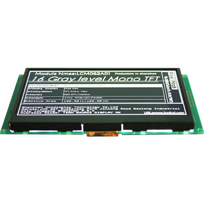 6.2 İnç Lcd Ekran 640x320 Çözünürlük MONO TFT LCD Güneş Işığında Okunabilir Monitör