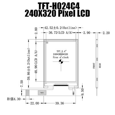 2,4 İnç SPI TFT LCD Ekran IPS Panel Ekranı 240x320 Lcd Ekran Üreticileri