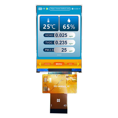 Endüstriyel Kontrol için 3,5 inç 320x480 Güneş Işığı Okunabilir ST7796 TFT LCD Ekran MCU