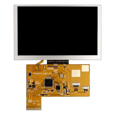 5.0 İnç Akıllı Seri 800x480 UART TFT Ekran Güneş Işığında Okunabilir