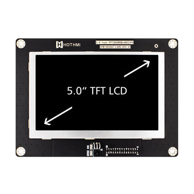5.0 İnç IPS 800x480 Geniş Sıcaklık TFT LCD Modül Ekran Paneli LVDS